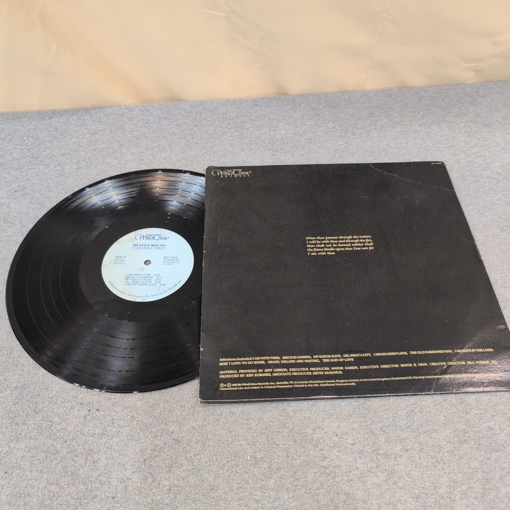Heavenbound I Am With Thee Vinyl LP 1983 Southern Gospel Windchime WC-5018 - Picture 2 of 2